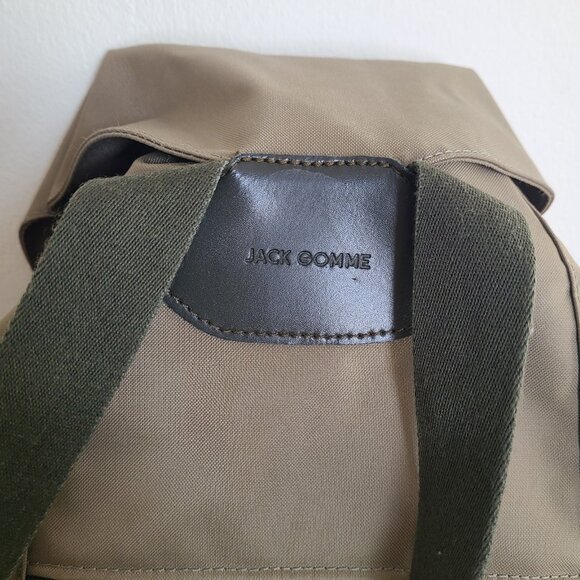 Jack Gomme Backpack Nylon Green France - Picture 6 of 8